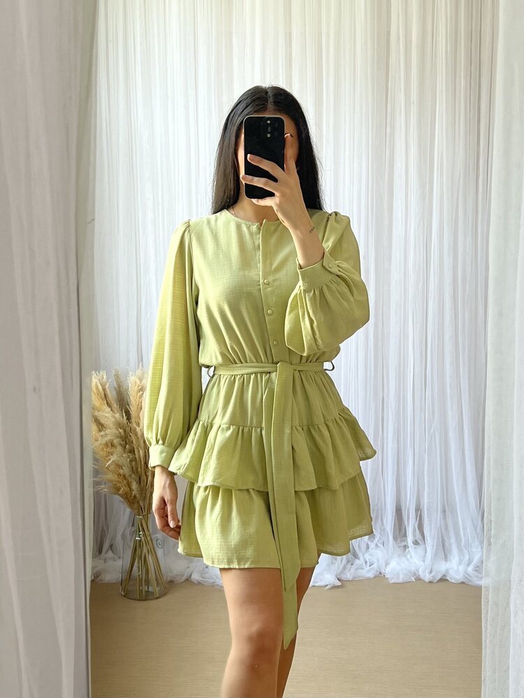 TILI DRESS PASTEL GREEN