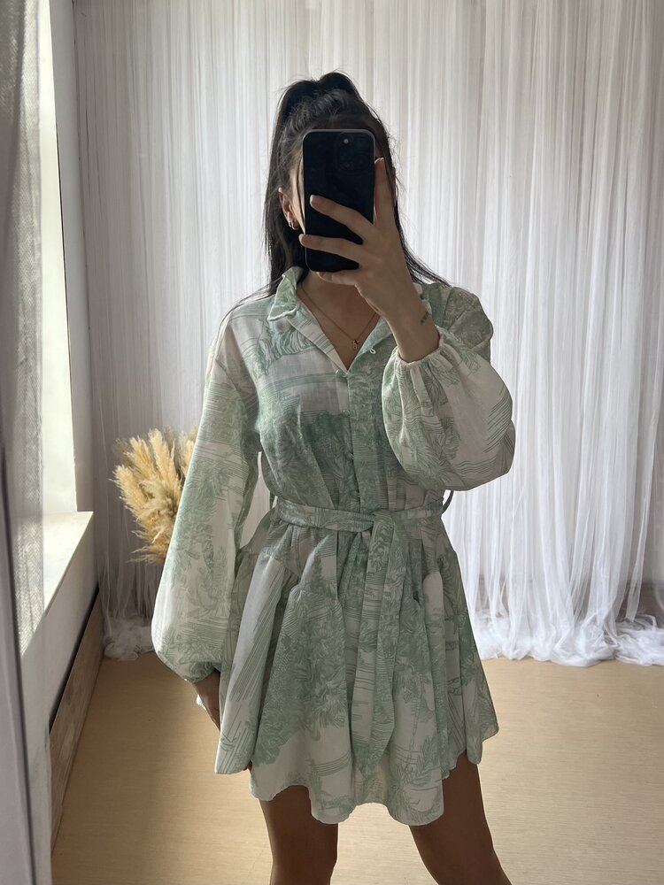 MILA JURK PASTEL GROEN