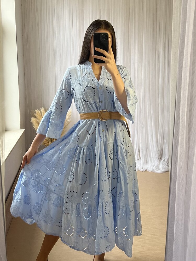 JADA DRESS LONG BLUE