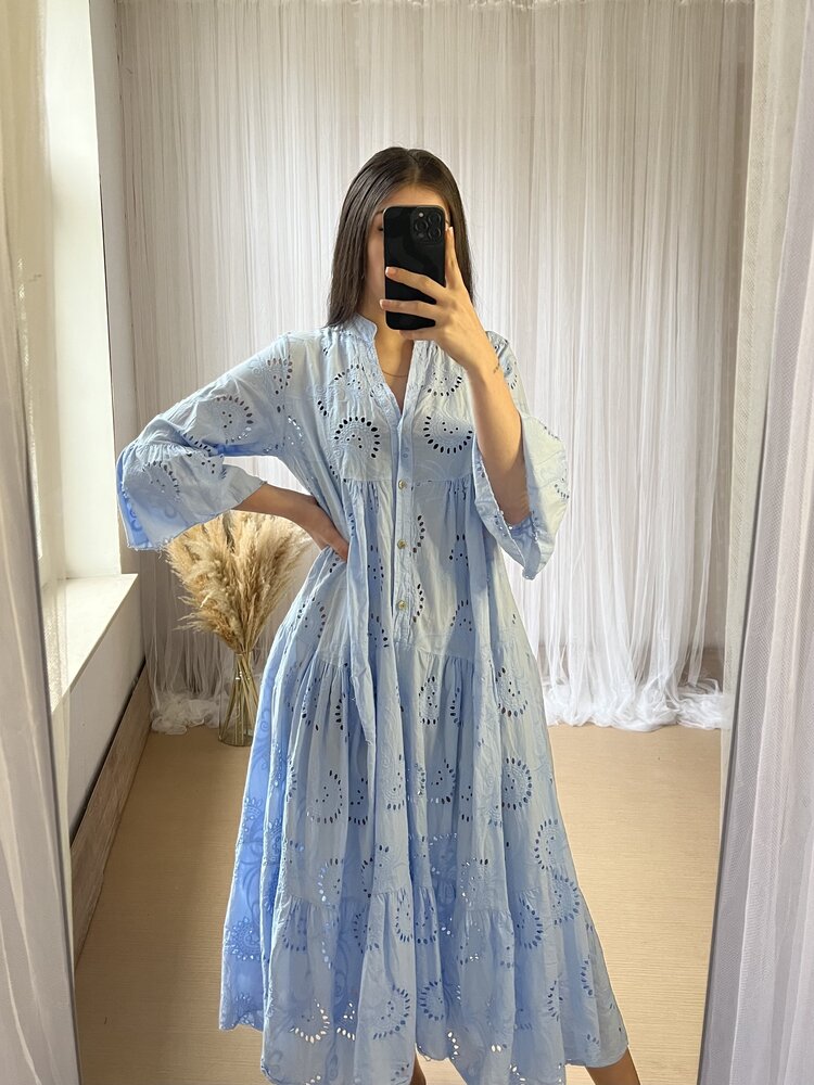 JADA DRESS LONG BLUE