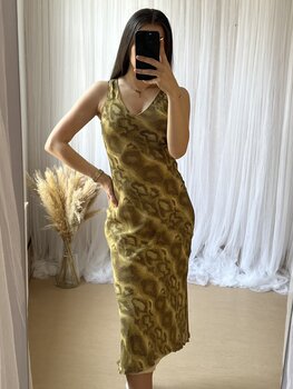 SUZANA DRESS SNAKE GREEN