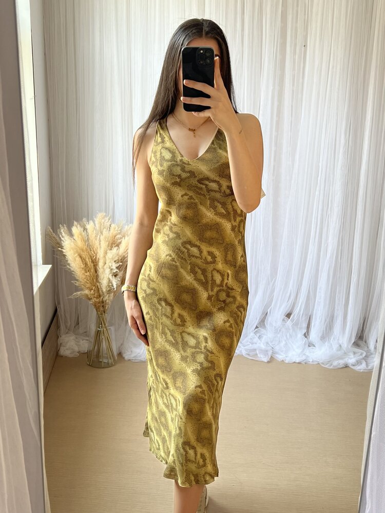 SUZANA DRESS SNAKE GREEN