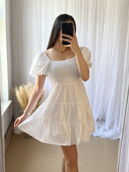 ELKE DRESS WHITE