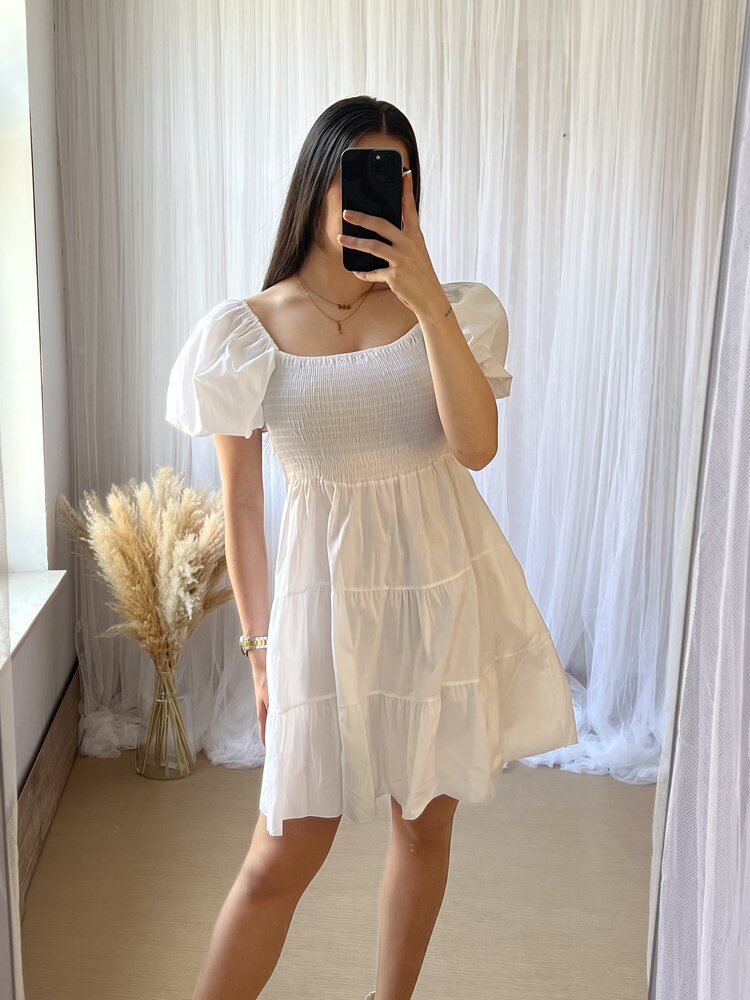 ELKE DRESS  WHITE