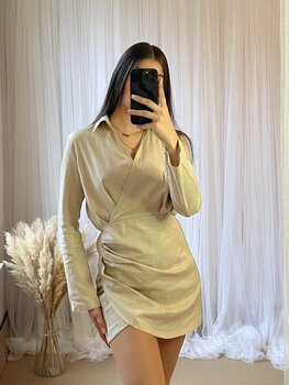 ANIEK DRESS BEIGE