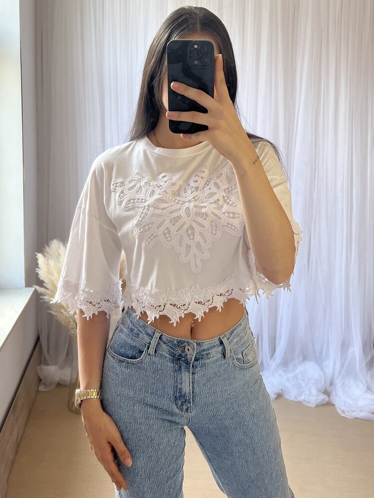 SELO CROPTOP WIT