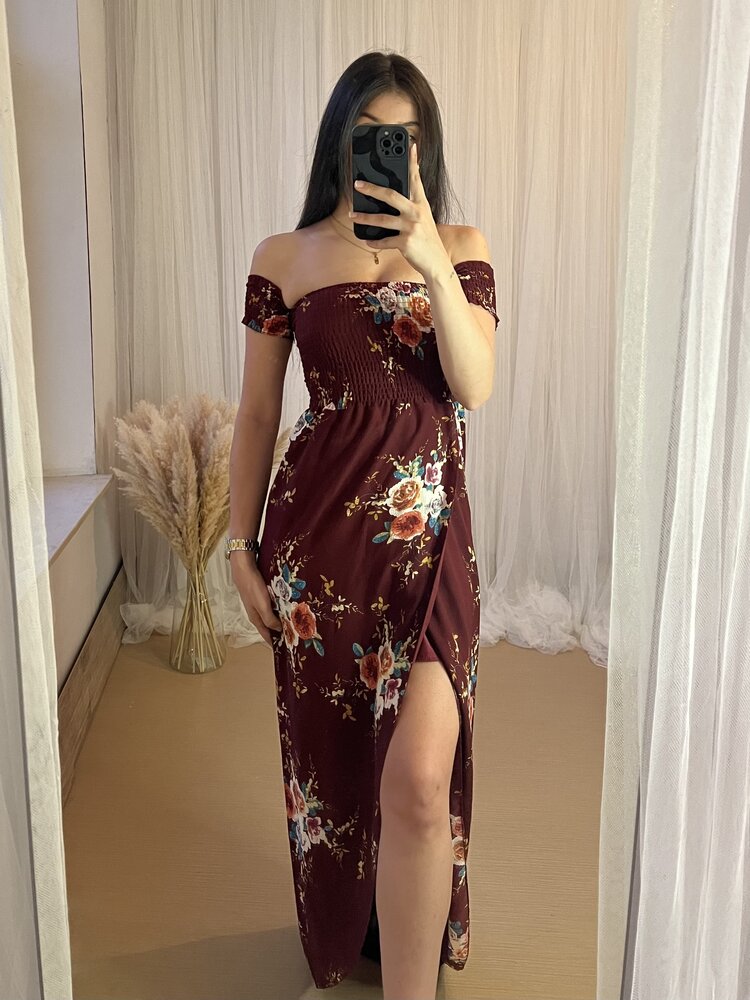 MAITE FLOWER DRESS RED