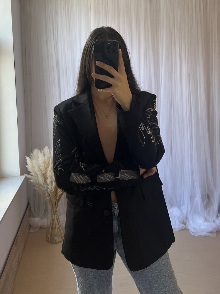 KATRINA BLAZER ZWART