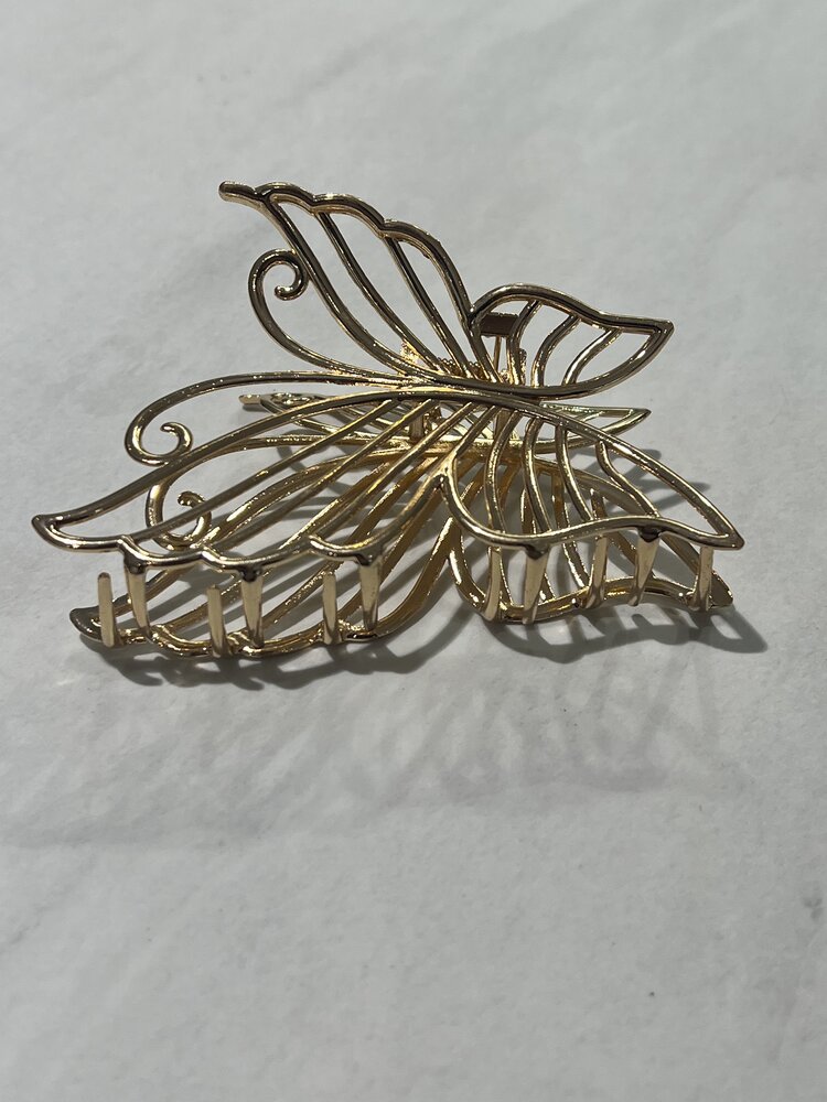 HAIRCLIP BUTTERFLY GOLD