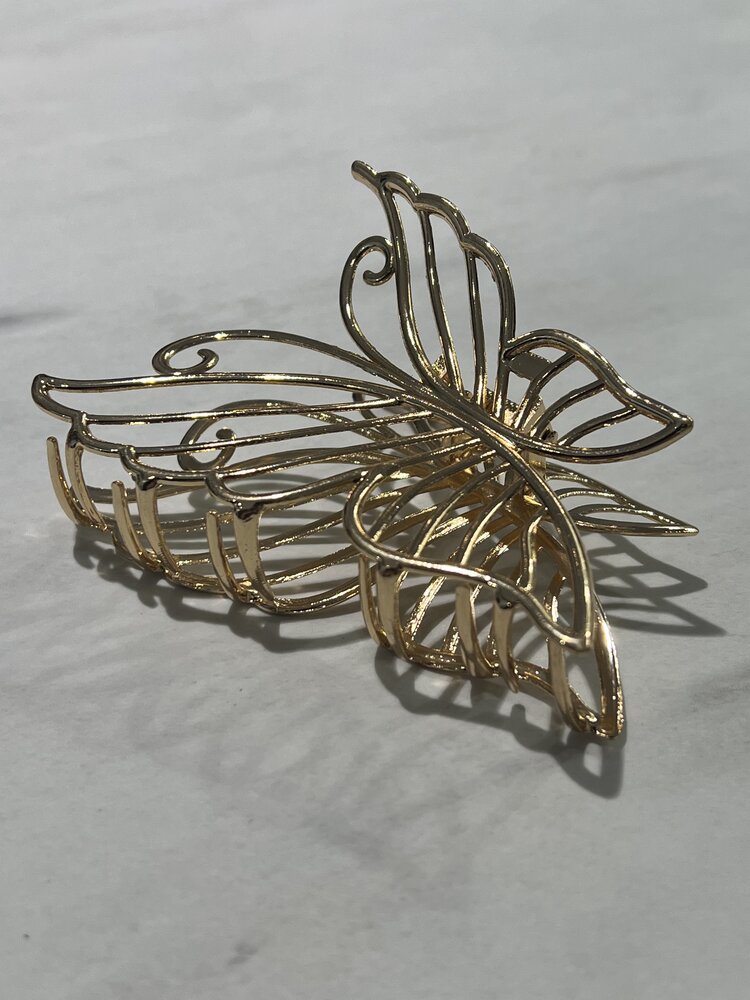 HAIRCLIP BUTTERFLY GOLD