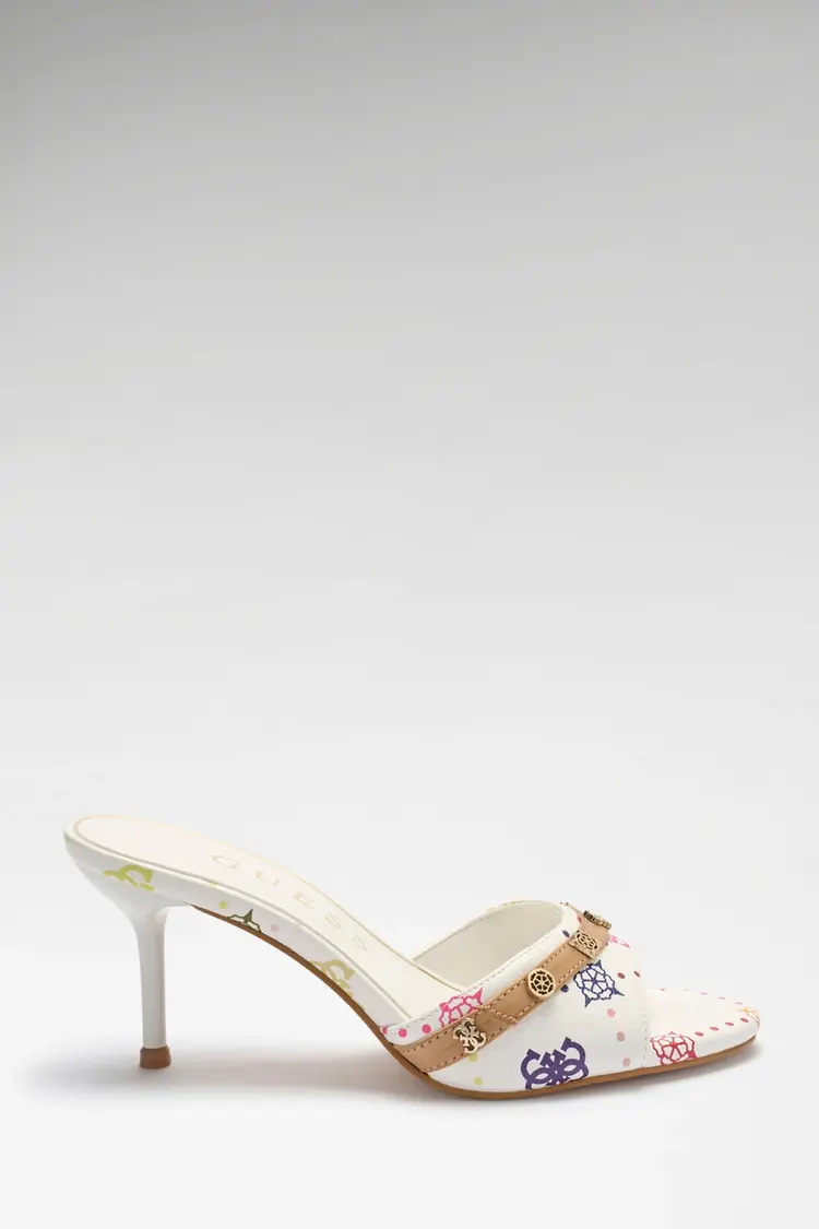 GUESS GUESS -  LORY LOGO SANDALEN - WIT MULTI