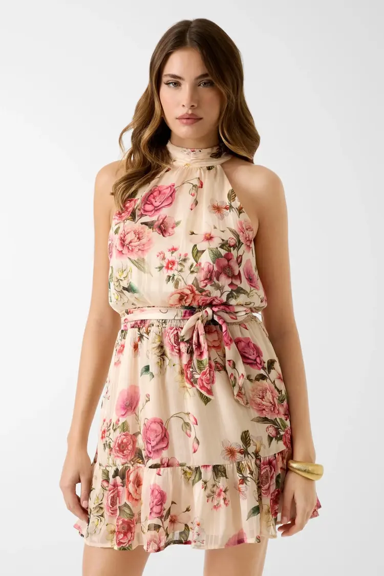 GUESS® GUESS® - MONA JURK ROZE BLOEMENPRINT