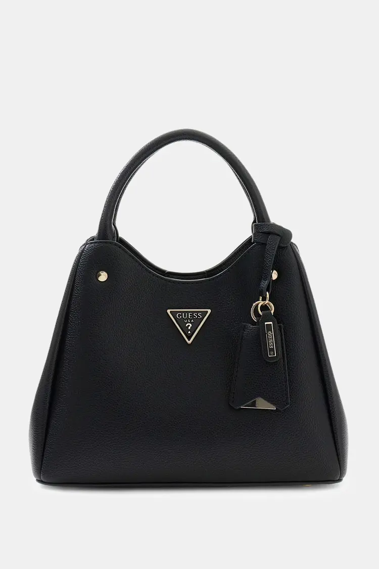 GUESS® GUESS - HANDBAG MERIDIAN LOGO - COLOR COAL LOGO  BLACK