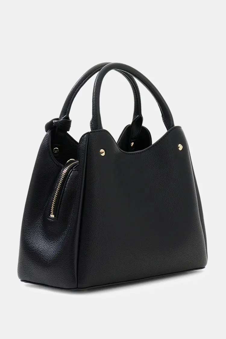 GUESS® GUESS - HANDBAG MERIDIAN LOGO - COLOR COAL LOGO  BLACK