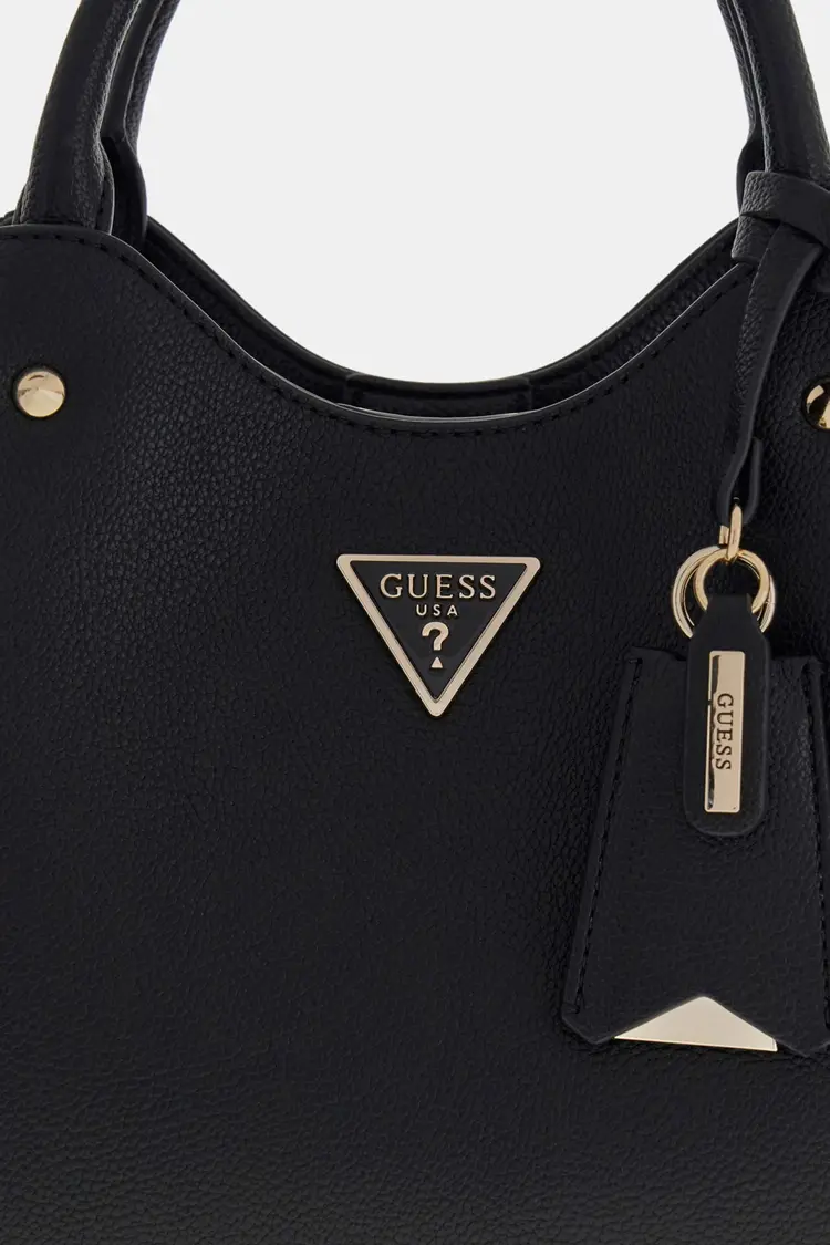 GUESS® GUESS - HANDTAS MERIDIAN LOGO - COLOR COAL LOGO -  ZWART