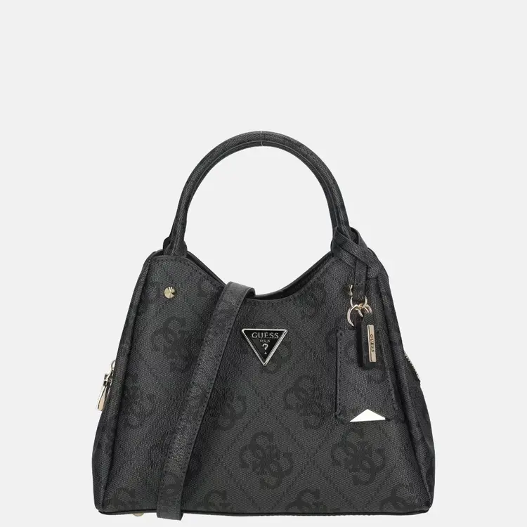 GUESS® GUESS - HANDBAG MERIDIAN LOGO - COLOR COAL LOGO  BLACK