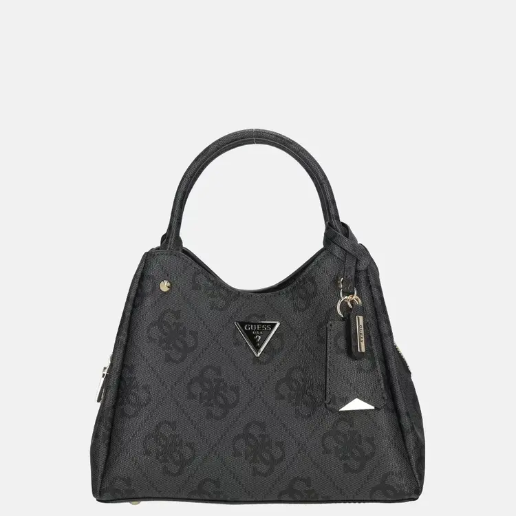 GUESS® GUESS - HANDBAG MERIDIAN LOGO - COLOR COAL LOGO  BLACK
