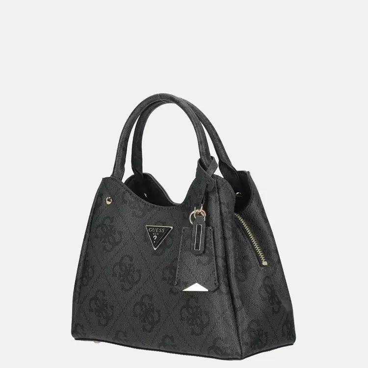 GUESS® GUESS - HANDBAG MERIDIAN LOGO - COLOR COAL LOGO  BLACK