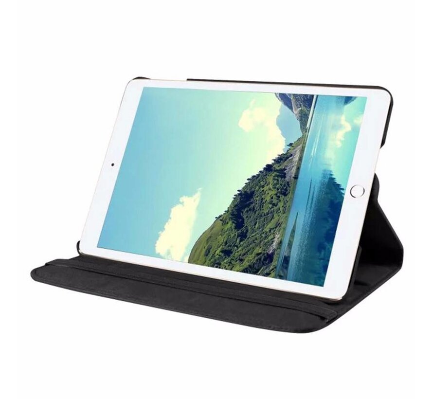 Apple iPad Air 1 Swivel Case, 360 graden draaibare Hoes, Cover met Multi-stand - Kleur Zwart