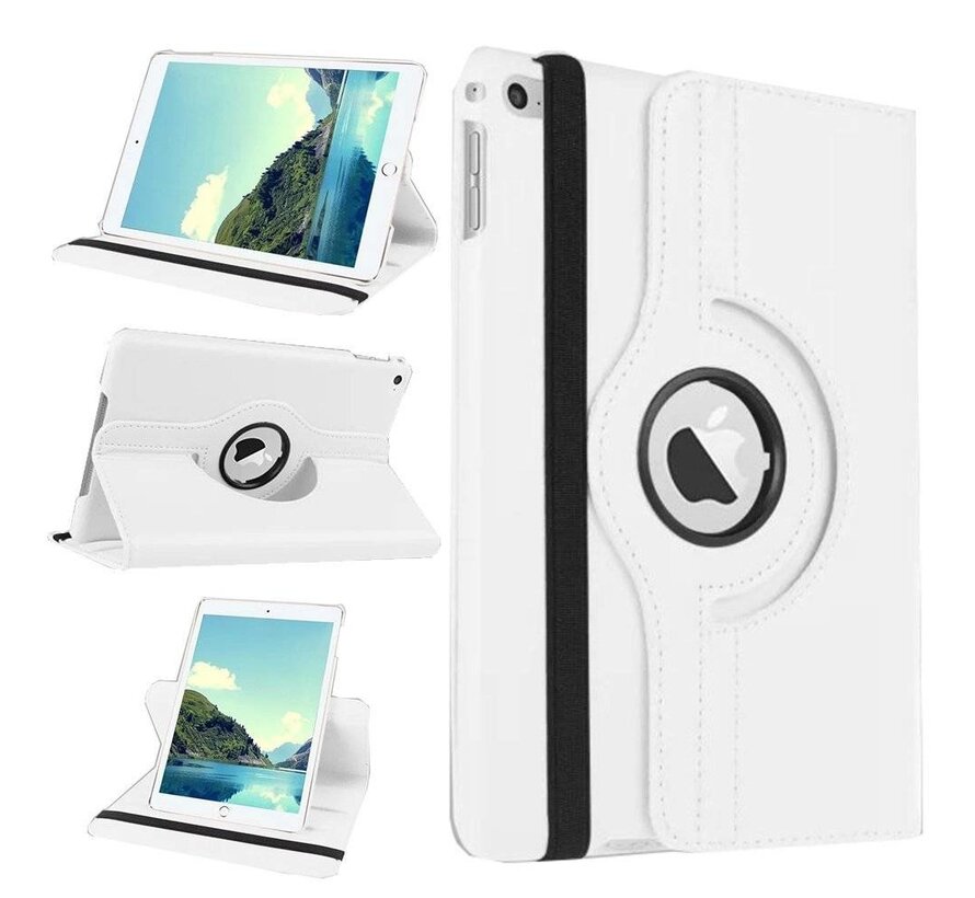 Apple iPad Air 1 Swivel Case, 360 graden draaibare Hoes, Cover met Multi-stand - Kleur Wit