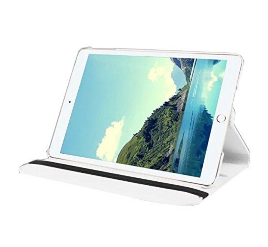Apple iPad Air 1 Swivel Case, 360 graden draaibare Hoes, Cover met Multi-stand - Kleur Wit