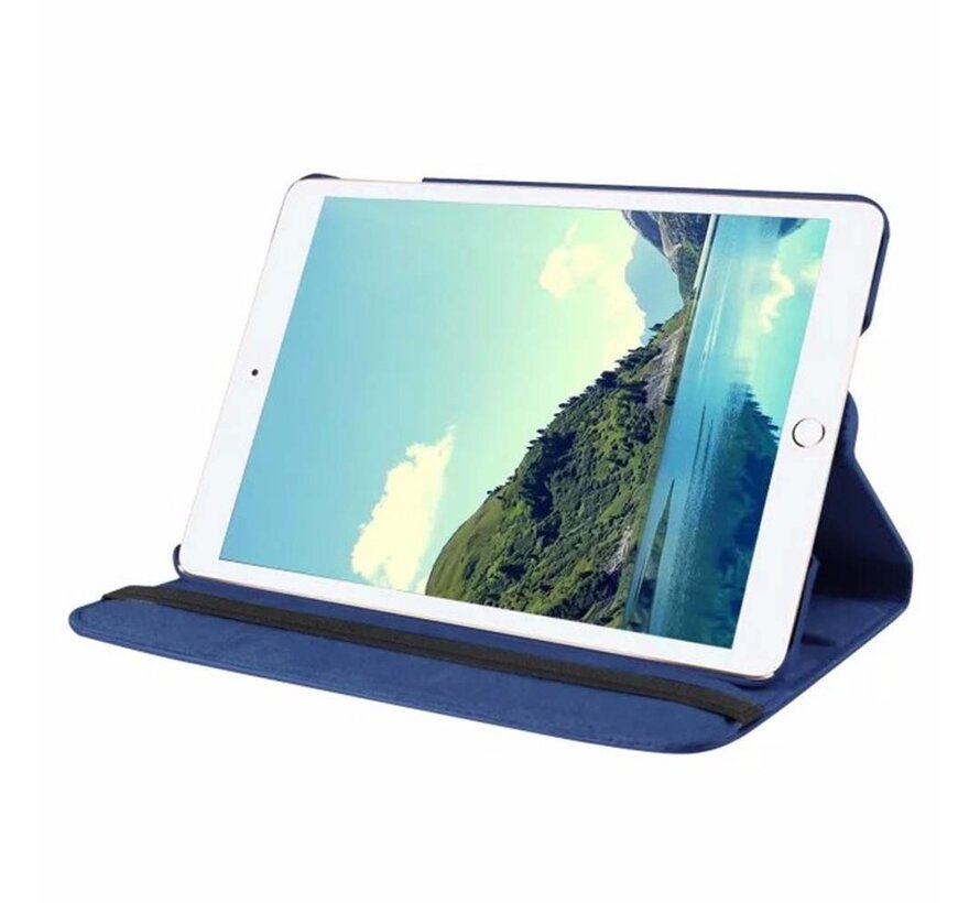 Apple iPad Air 1 Swivel Case, 360 graden draaibare Hoes, Cover met Multi-stand - Kleur donkerblauw