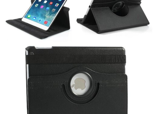 GSMWise Apple iPad Mini 1 / 2 / 3 - 360 graden draaibare Hoes - Kleur Zwart