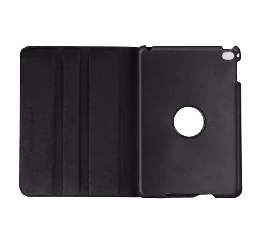 Apple iPad Mini 1, 2 en 3 Swivel Case, 360 graden draaibare Hoes, Cover met Multi-stand - Kleur Zwart