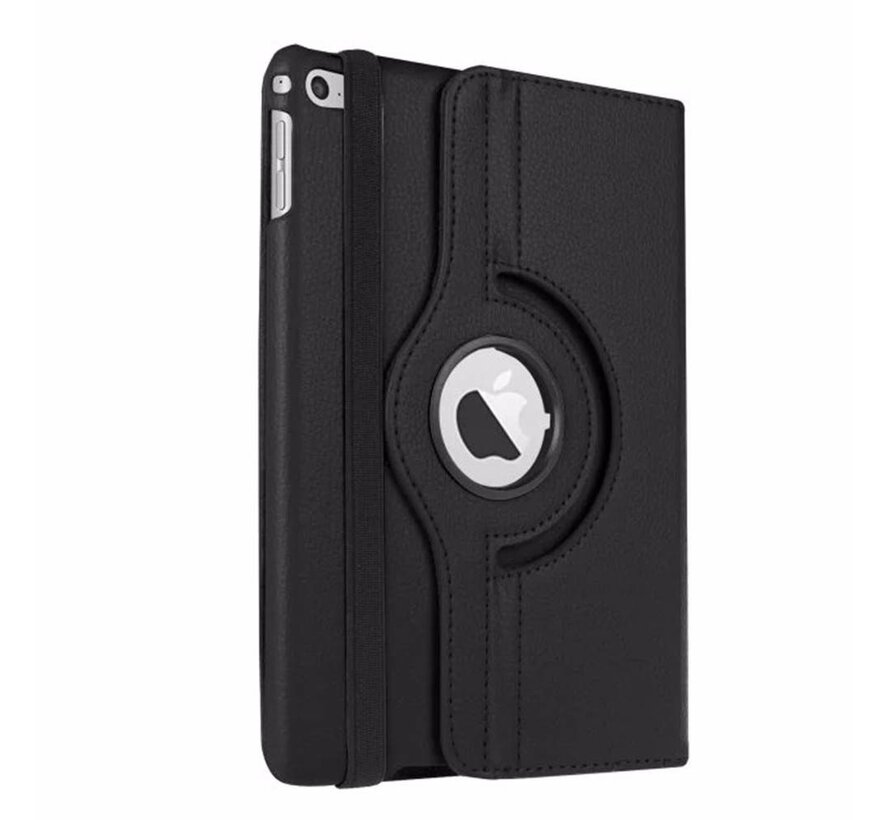 Apple iPad Mini 1, 2 en 3 Swivel Case, 360 graden draaibare Hoes, Cover met Multi-stand - Kleur Zwart