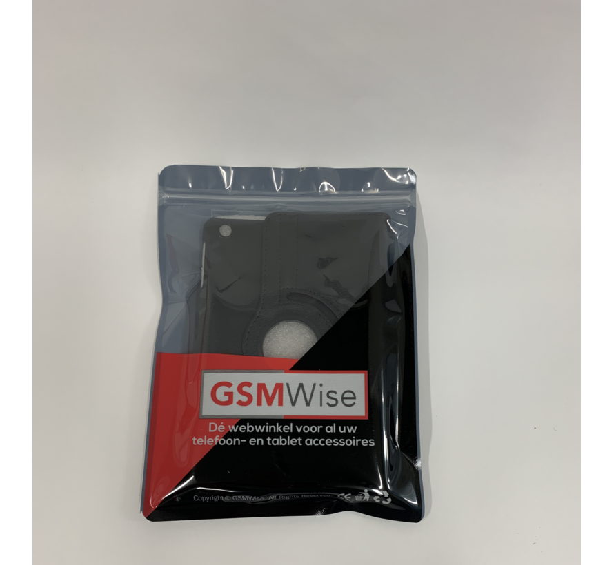 Apple iPad Mini 1, 2 en 3 Swivel Case, 360 graden draaibare Hoes, Cover met Multi-stand - Kleur Zwart