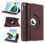 Apple iPad Mini 1, 2 en 3 Swivel Case, 360 graden draaibare Hoes, Cover met Multi-stand - Kleur bruin