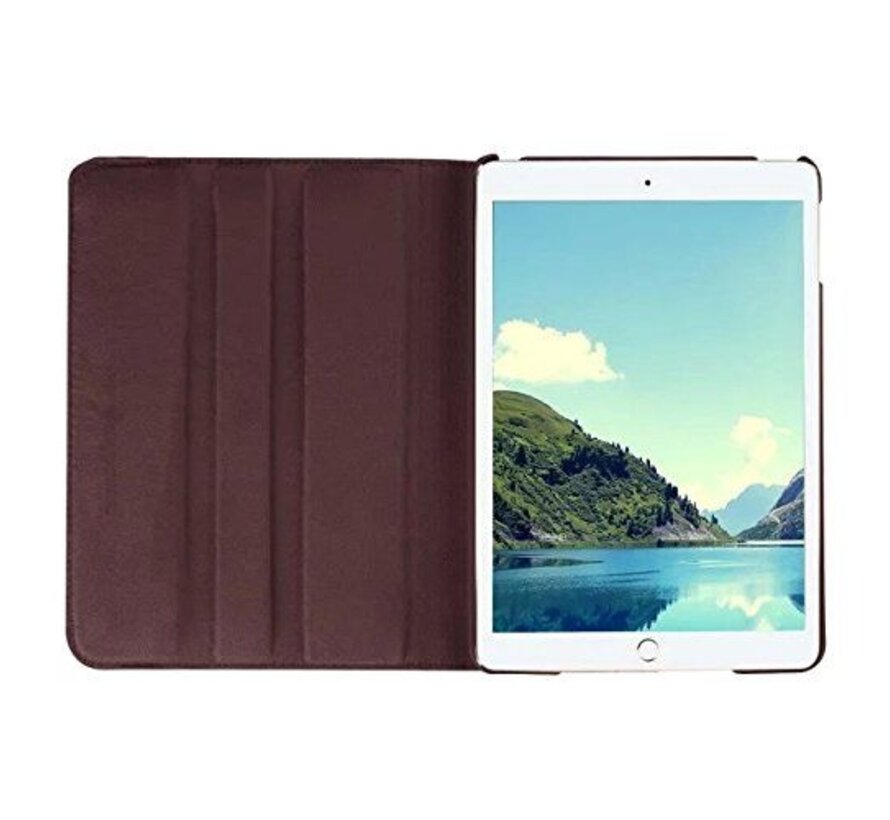 Apple iPad Mini 1, 2 en 3 Swivel Case, 360 graden draaibare Hoes, Cover met Multi-stand - Kleur bruin
