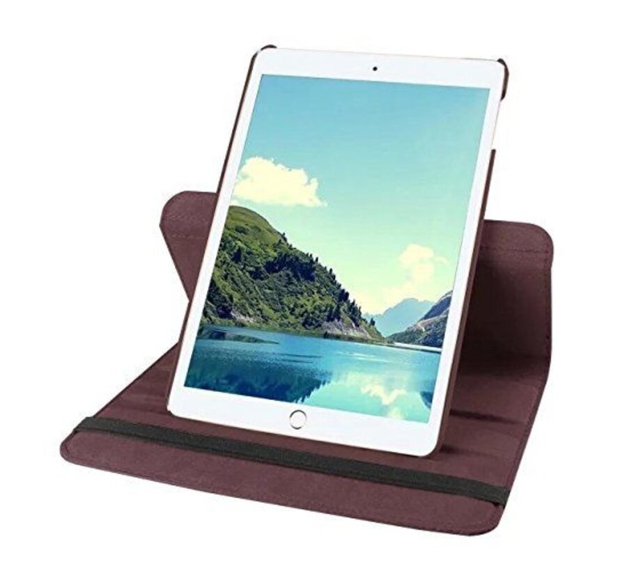 Apple iPad Mini 1, 2 en 3 Swivel Case, 360 graden draaibare Hoes, Cover met Multi-stand - Kleur bruin