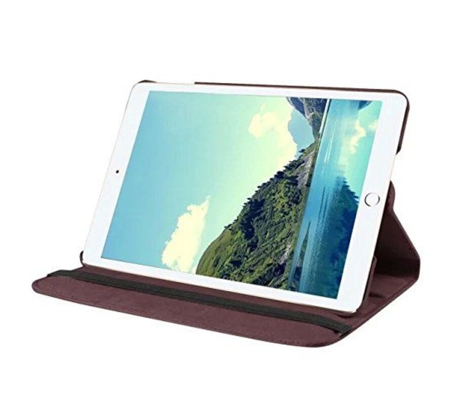 Apple iPad Mini 1, 2 en 3 Swivel Case, 360 graden draaibare Hoes, Cover met Multi-stand - Kleur bruin