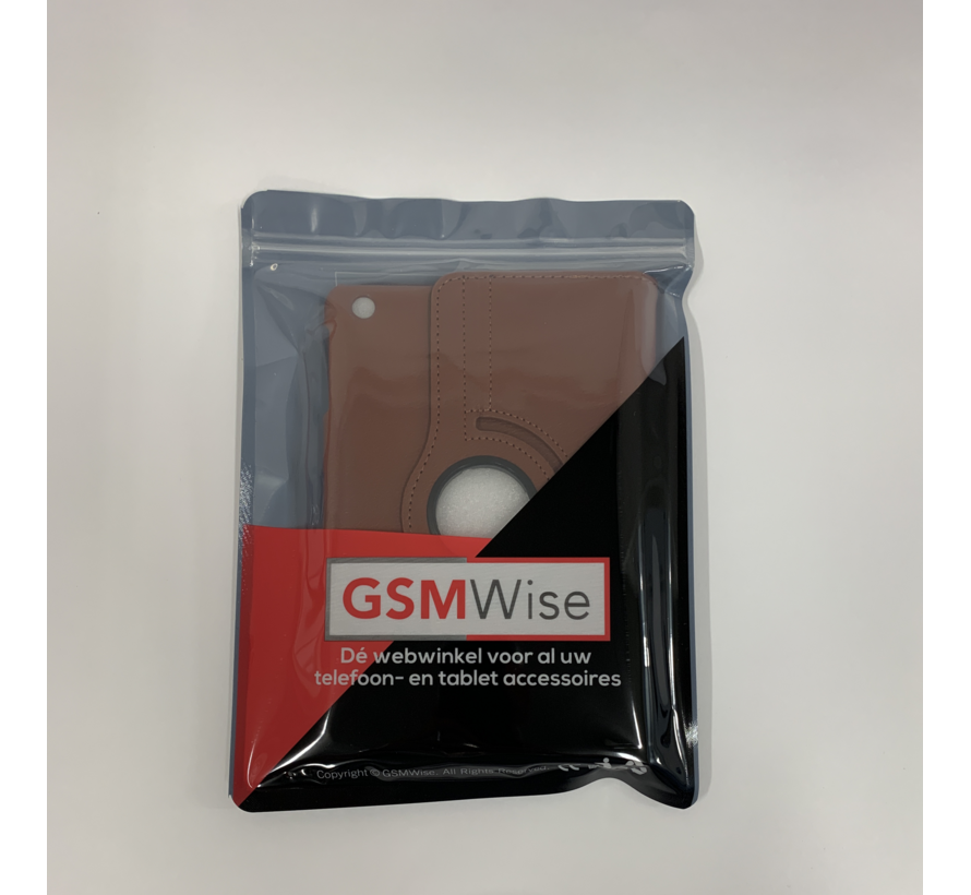 Apple iPad Mini 1, 2 en 3 Swivel Case, 360 graden draaibare Hoes, Cover met Multi-stand - Kleur bruin