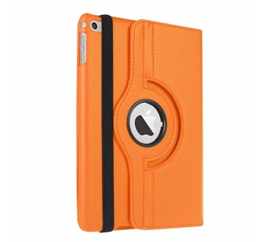 Apple iPad Mini 1, 2 en 3 Swivel Case, 360 graden draaibare Hoes, Cover met Multi-stand - Kleur oranje