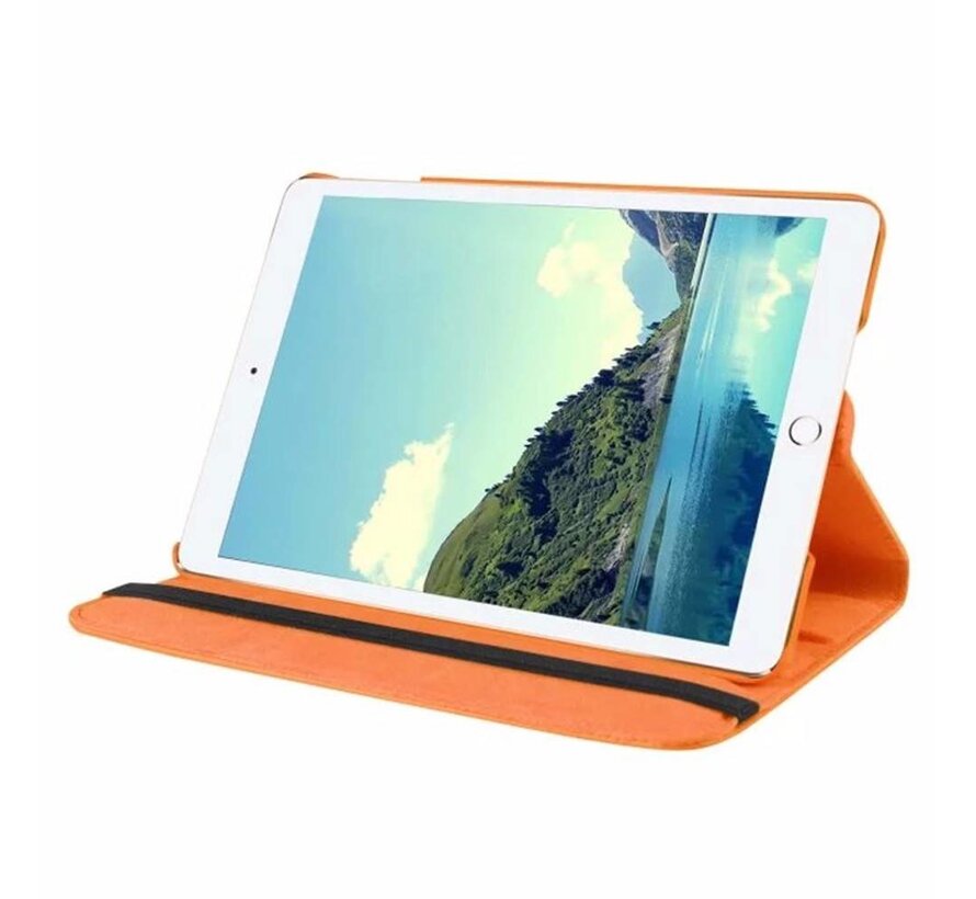 Apple iPad Mini 1, 2 en 3 Swivel Case, 360 graden draaibare Hoes, Cover met Multi-stand - Kleur oranje