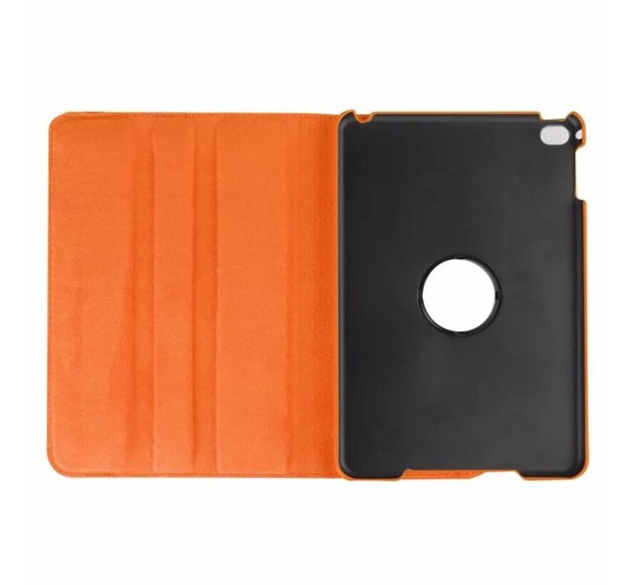 Apple iPad Mini 1, 2 en 3 Swivel Case, 360 graden draaibare Hoes, Cover met Multi-stand - Kleur oranje