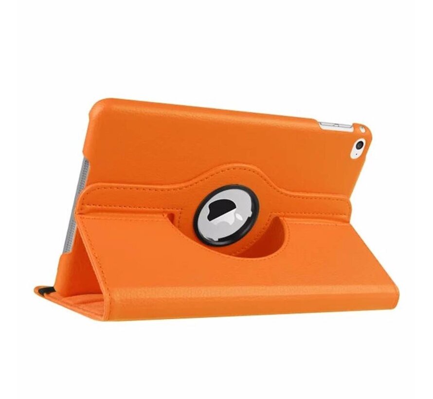 Apple iPad Mini 1, 2 en 3 Swivel Case, 360 graden draaibare Hoes, Cover met Multi-stand - Kleur oranje
