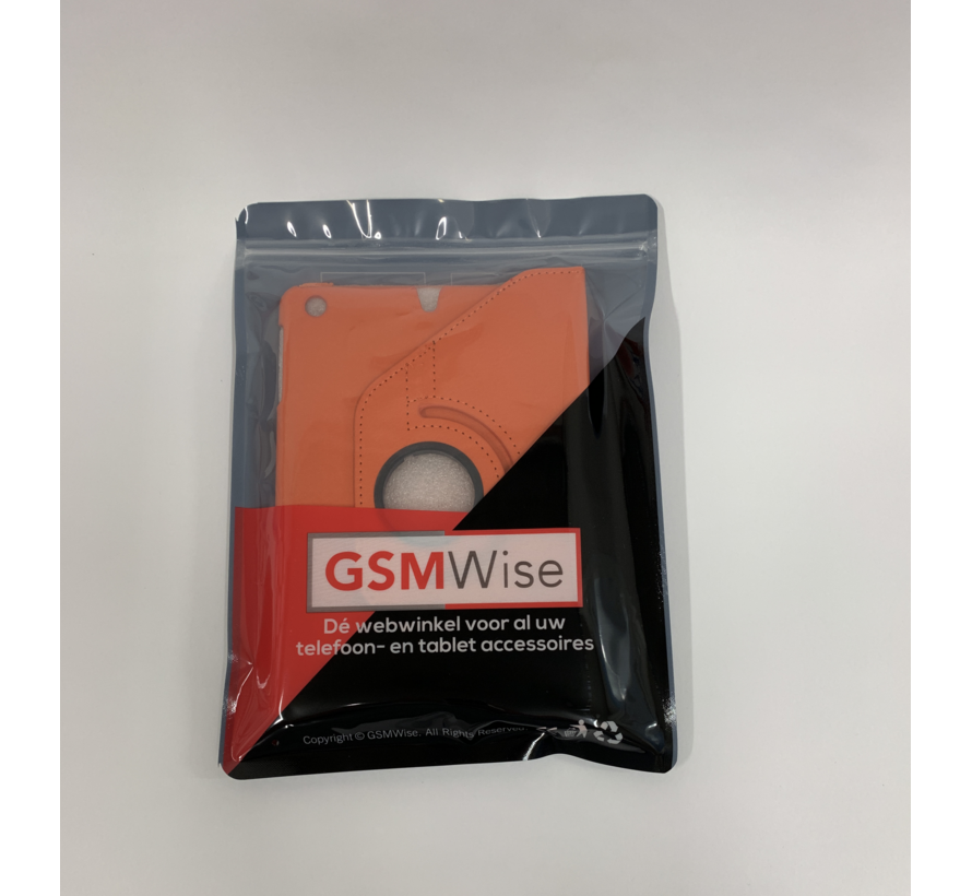 Apple iPad Mini 1, 2 en 3 Swivel Case, 360 graden draaibare Hoes, Cover met Multi-stand - Kleur oranje