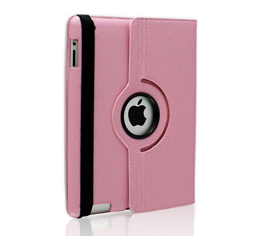 Apple iPad Mini 1, 2 en 3 Swivel Case, 360 graden draaibare Hoes, Cover met Multi-stand - Kleur roze