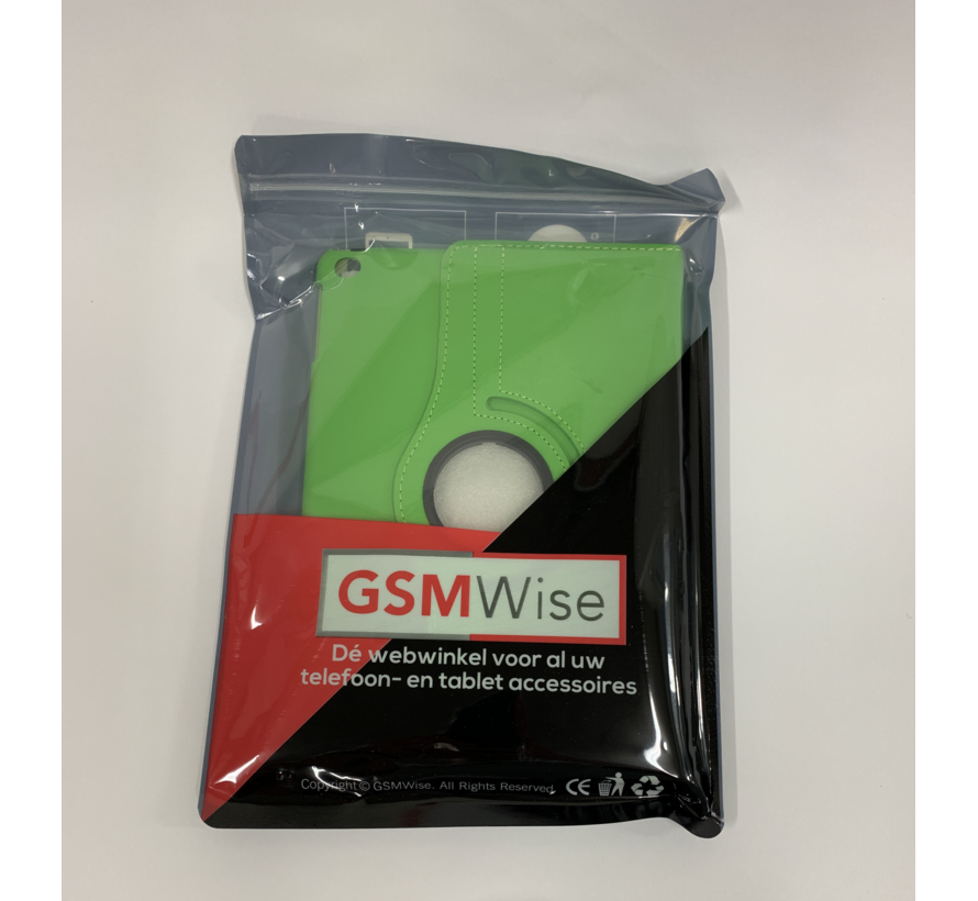 Apple iPad Air 1 Swivel Case, 360 graden draaibare Hoes, Cover met Multi-stand - Kleur Groen