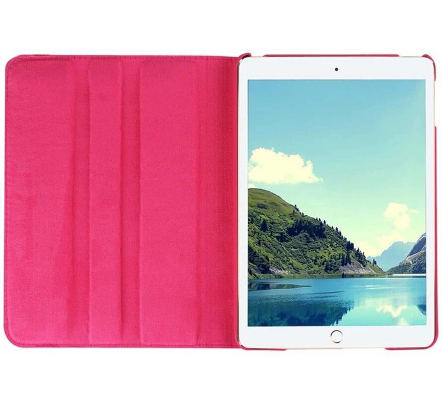 Apple iPad Air 1 Swivel Case, 360 graden draaibare Hoes, Cover met Multi-stand - Kleur Hot pink