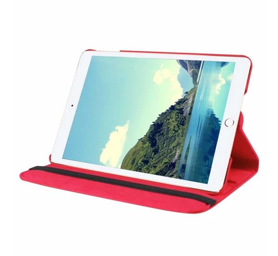 Apple iPad Air 1 Swivel Case, 360 graden draaibare Hoes, Cover met Multi-stand - Kleur Rood