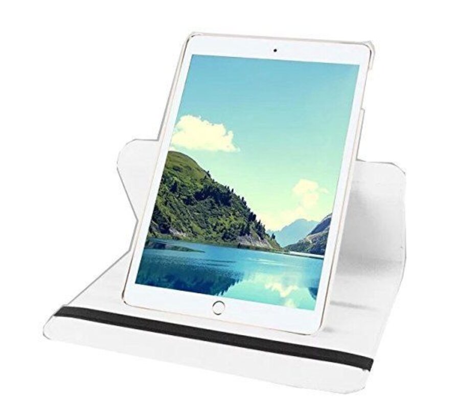 Apple iPad Air 2 Swivel Case, 360 graden draaibare Hoes, Cover met Multi-stand - Kleur Wit