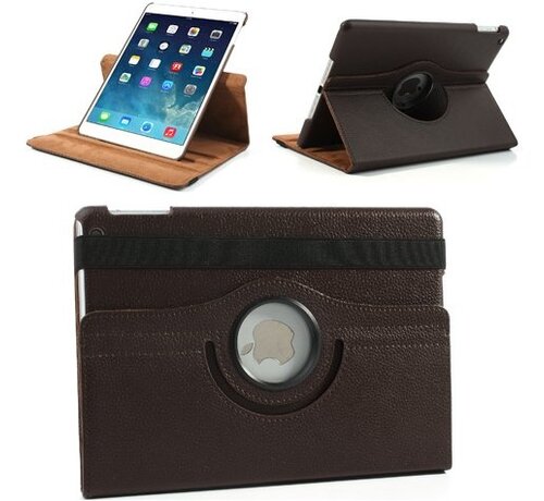 GSMWise Apple iPad Air 2 Swivel Case, 360 graden draaibare Hoes, Cover met Multi-stand - Kleur Bruin
