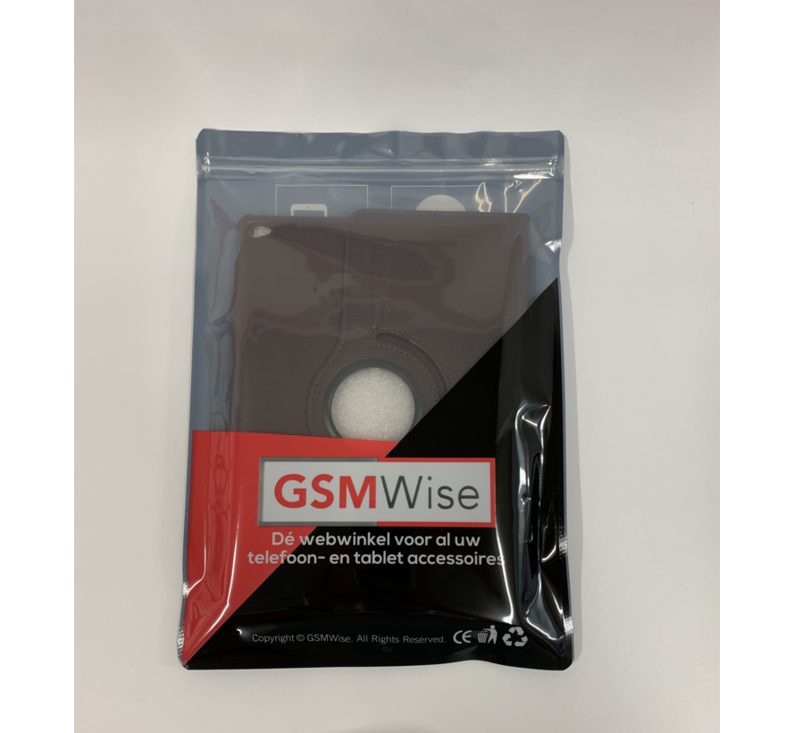 Apple iPad Air 2 Swivel Case, 360 graden draaibare Hoes, Cover met Multi-stand - Kleur Bruin