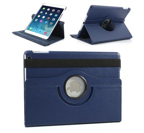 GSMWise Apple iPad Air 2 Swivel Case, 360 graden draaibare Hoes, Cover met Multi-stand - Kleur Donkerblauw
