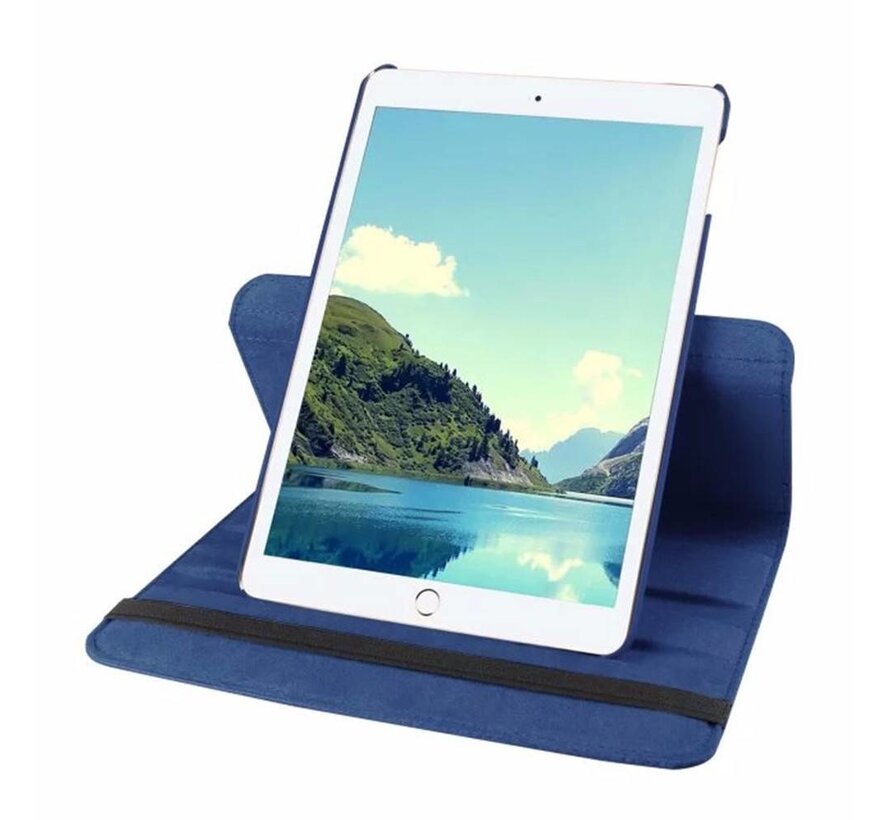 Apple iPad Air 2 Swivel Case, 360 graden draaibare Hoes, Cover met Multi-stand - Kleur Donkerblauw