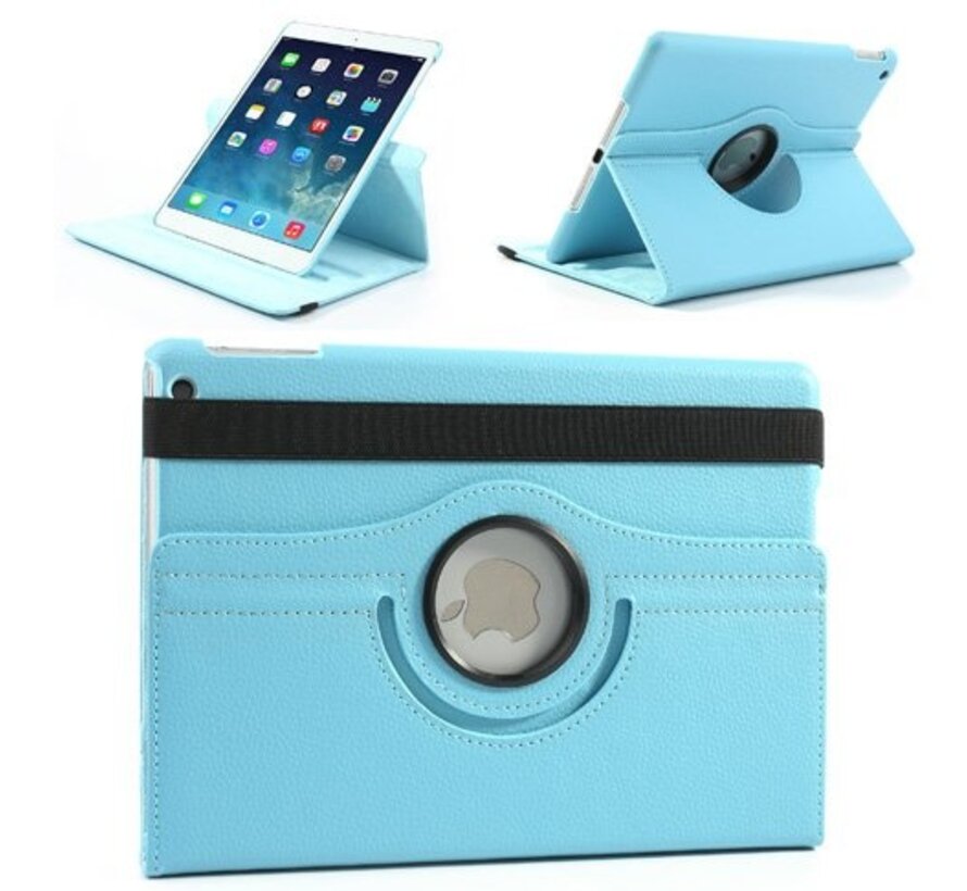 Apple iPad Air 2 Swivel Case, 360 graden draaibare Hoes, Cover met Multi-stand - Kleur Hemelsblauw